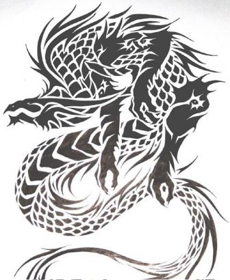 Tribal Dragon Image Of Tattoos